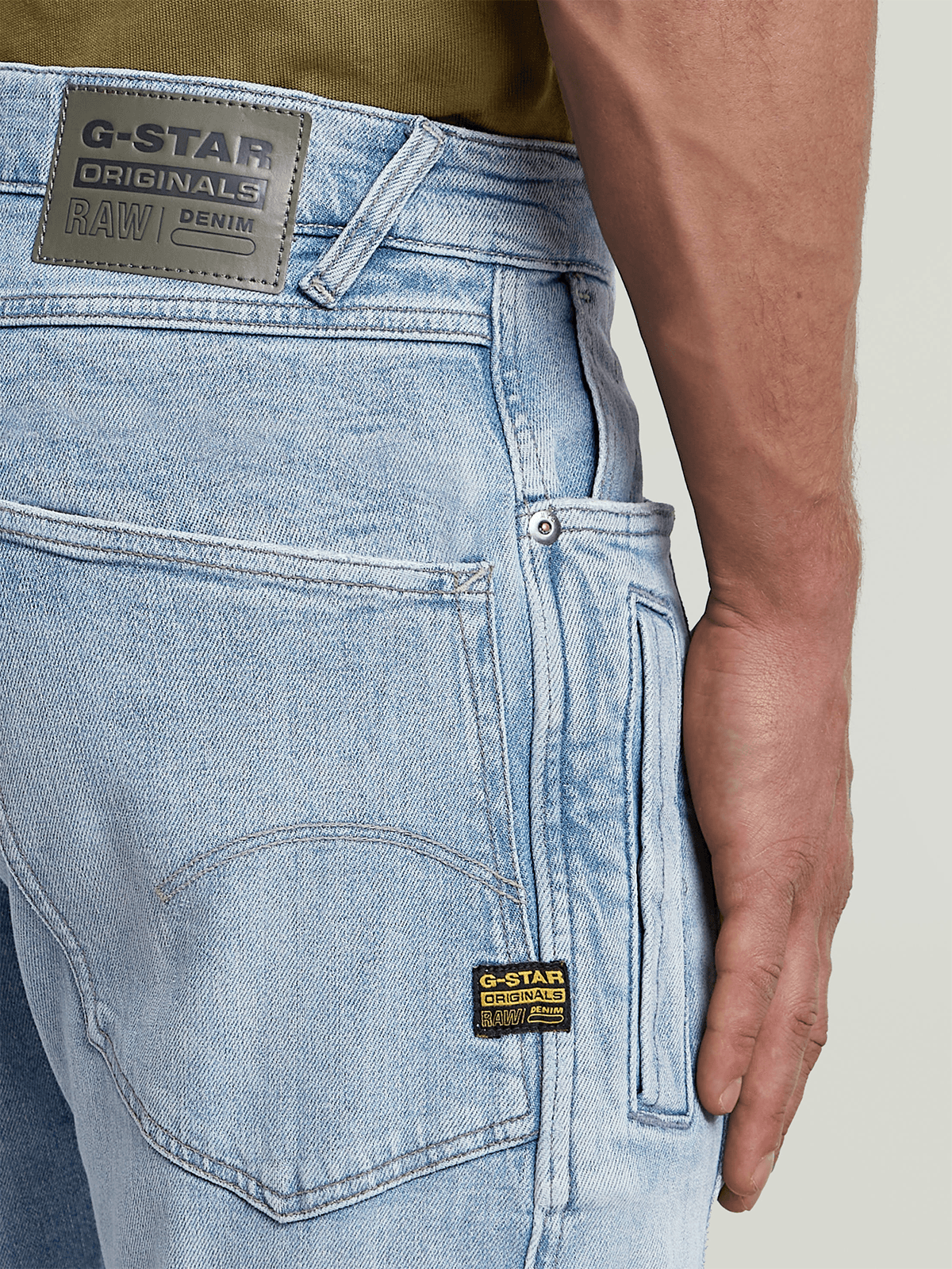 G-Star Raw Contor 3D Slim Worn Diaz Beach Blue