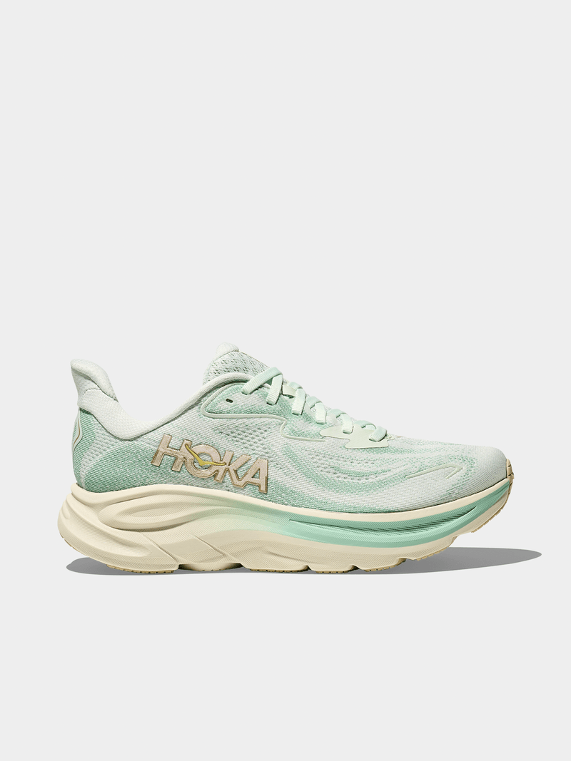 Hoka Womens Clifton 10 Sea Glass Jadeite Running Shoes