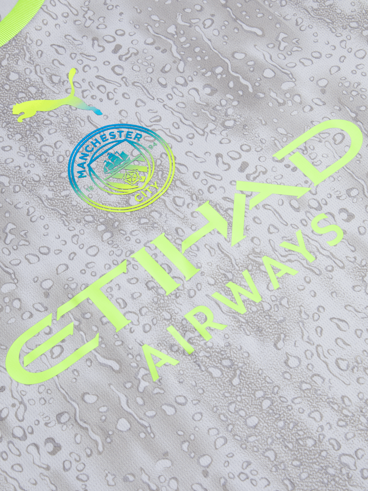 Puma Mens Manchester City Jersey In Cool  Grey