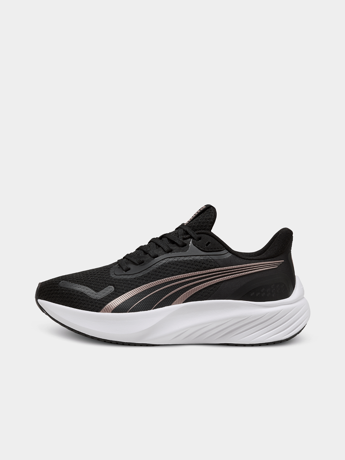 Puma Womens Pounce Lite Sneakers In Black/Rose Gold