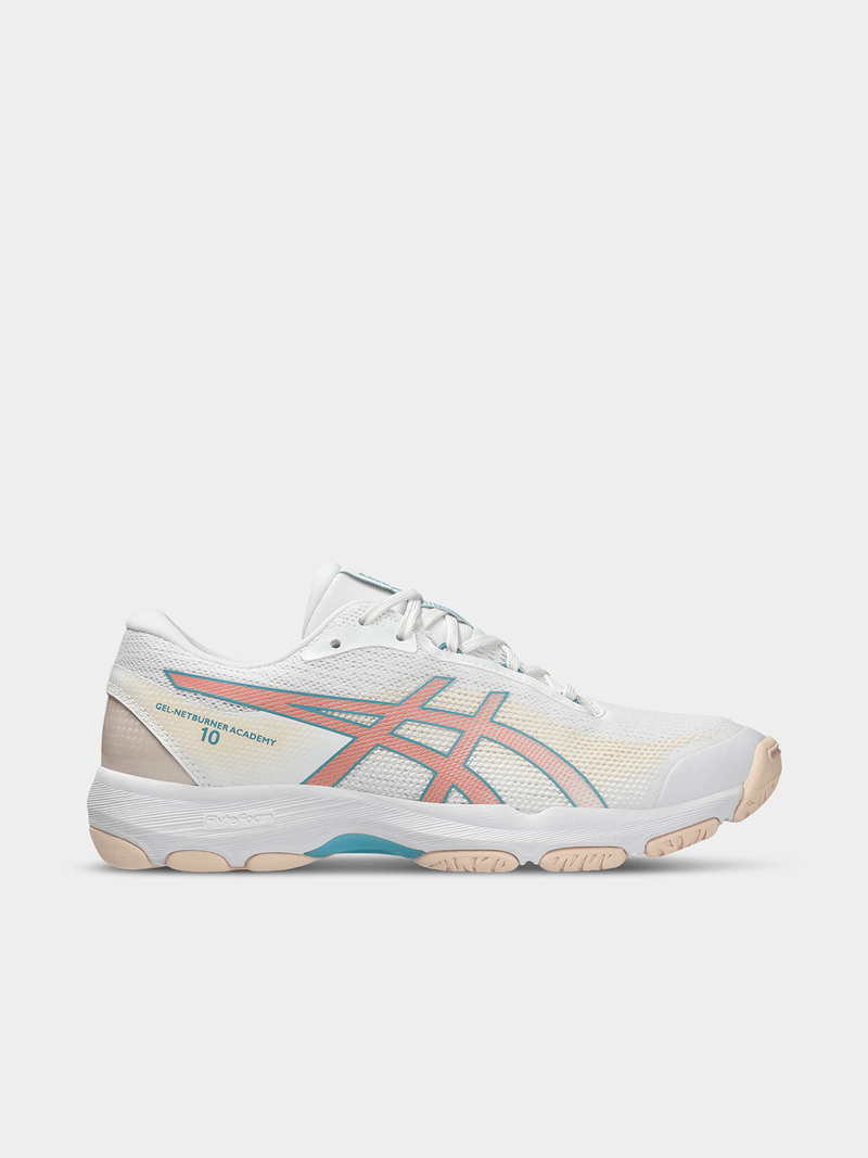 Asics Womens Gel-Netburner Academy White/Wild Blossom