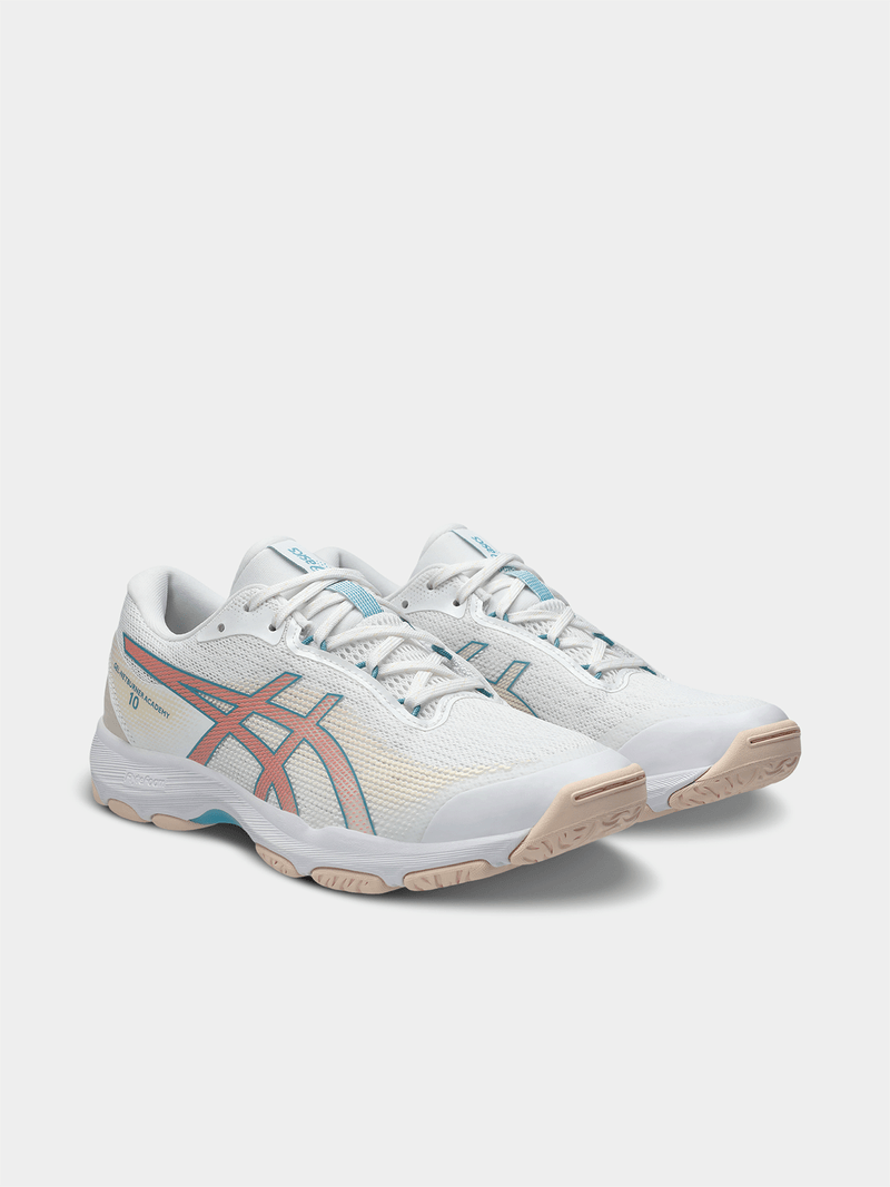Asics Womens Gel-Netburner Academy White/Wild Blossom