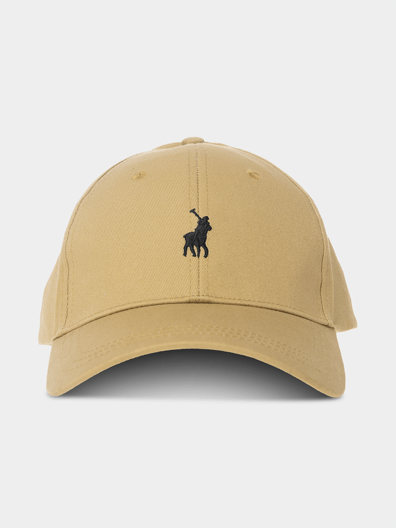 Polo Boys 6 Panel Kids Classic Peak Cap In Khaki