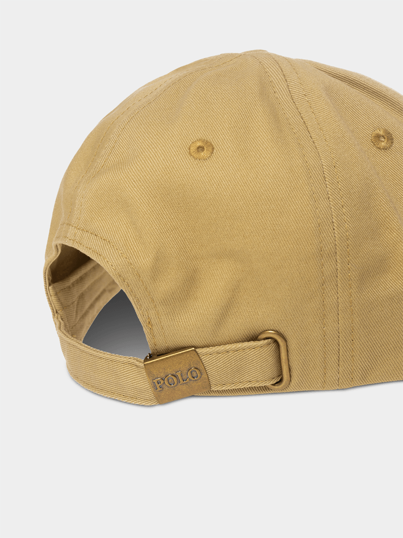 Polo Boys 6 Panel Kids Classic Peak Cap In Khaki