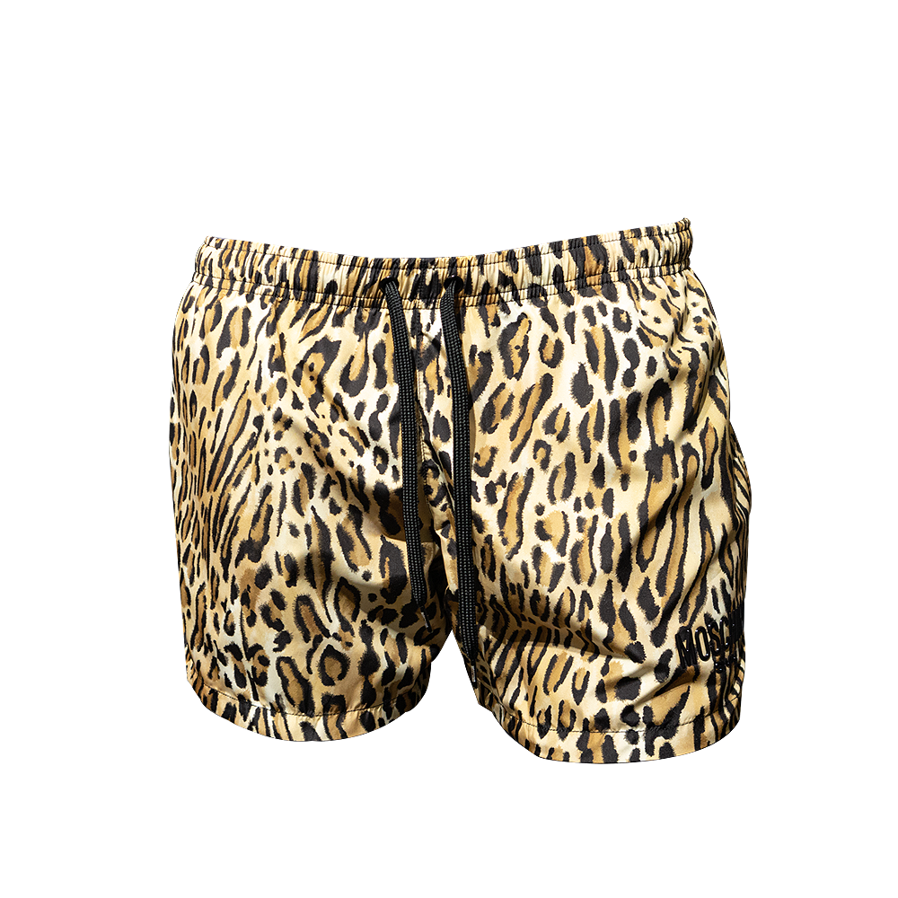 Moschino A4230 Beach Shorts W/ Spotted Pattern Leo