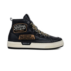 Replay Mens Raily Custom Sneakers In Black