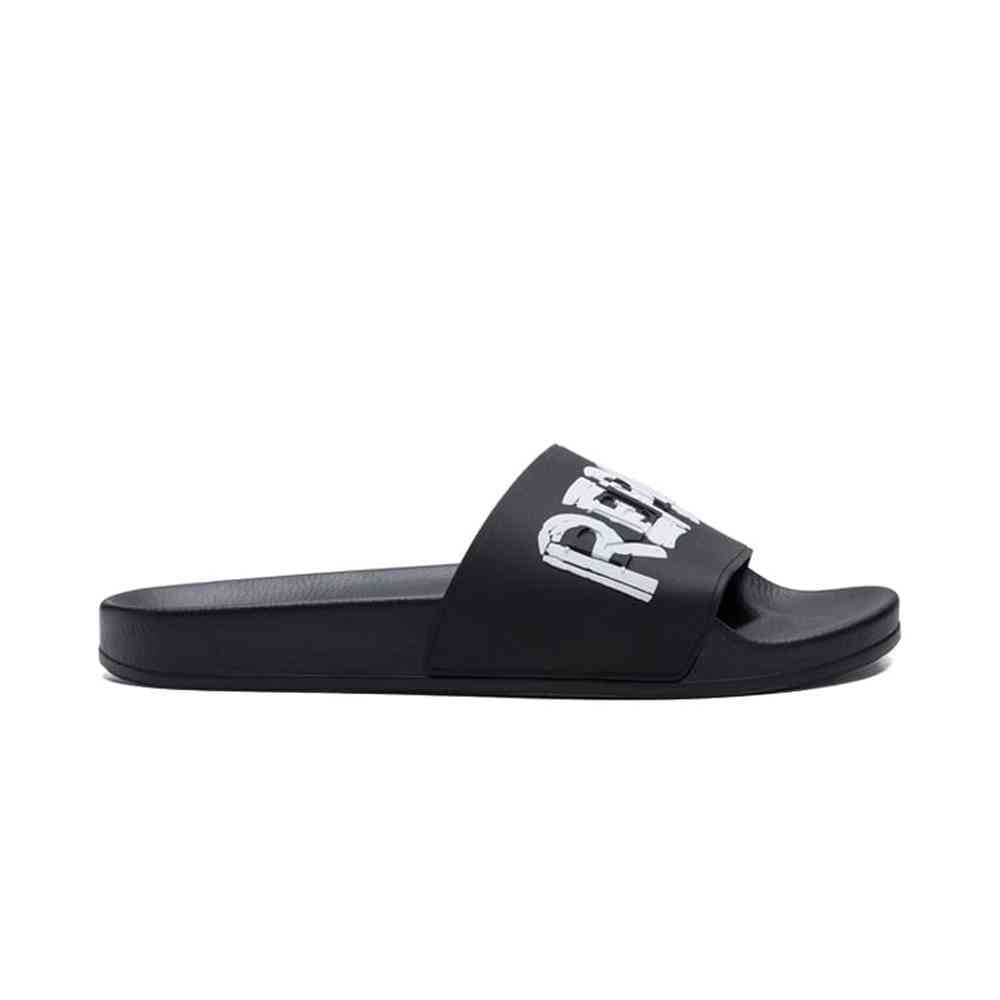 Replay Mens Up Tag Slides In Black And White