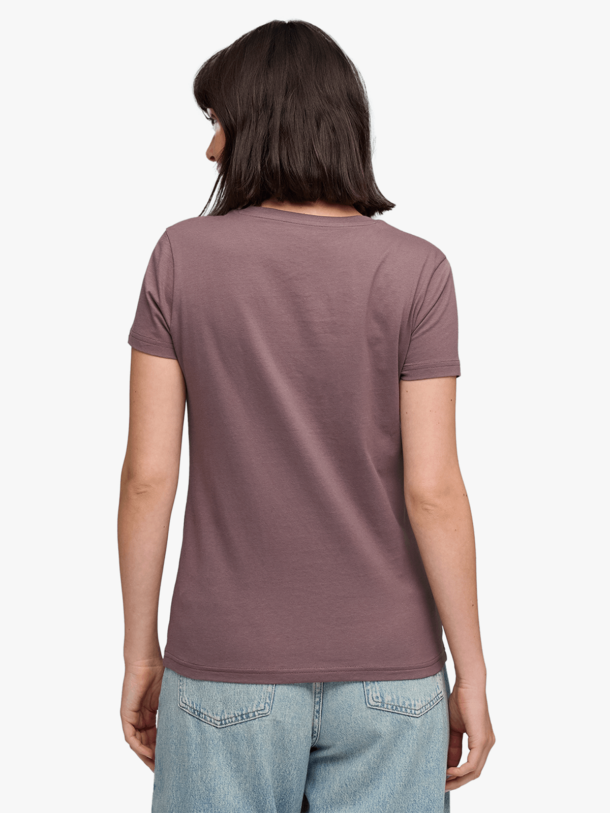 Puma Womens Essential Metallic Logo T-Shirt In Raison