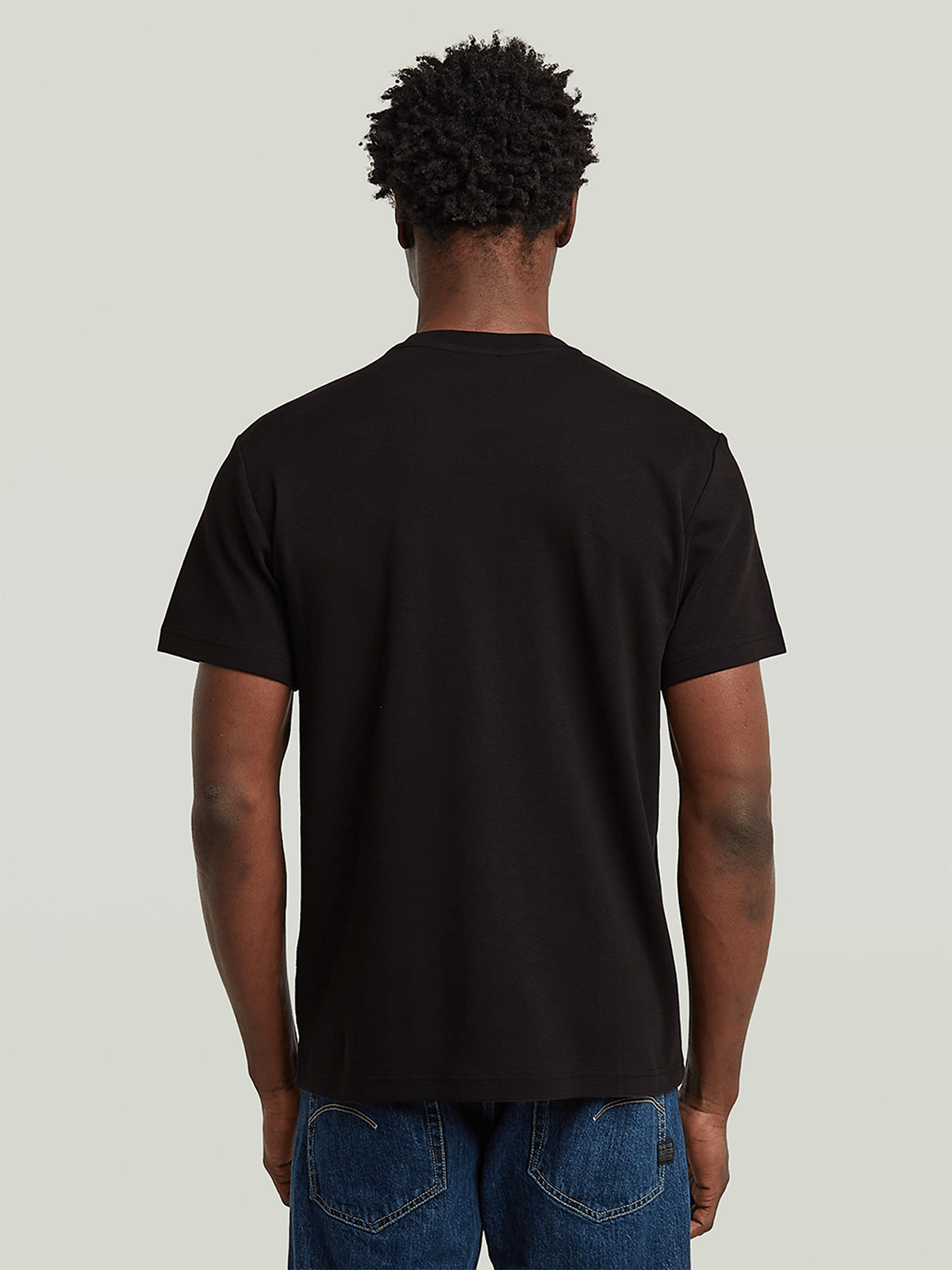 G-Star Raw Mens Script T-Shirt In Dark Black