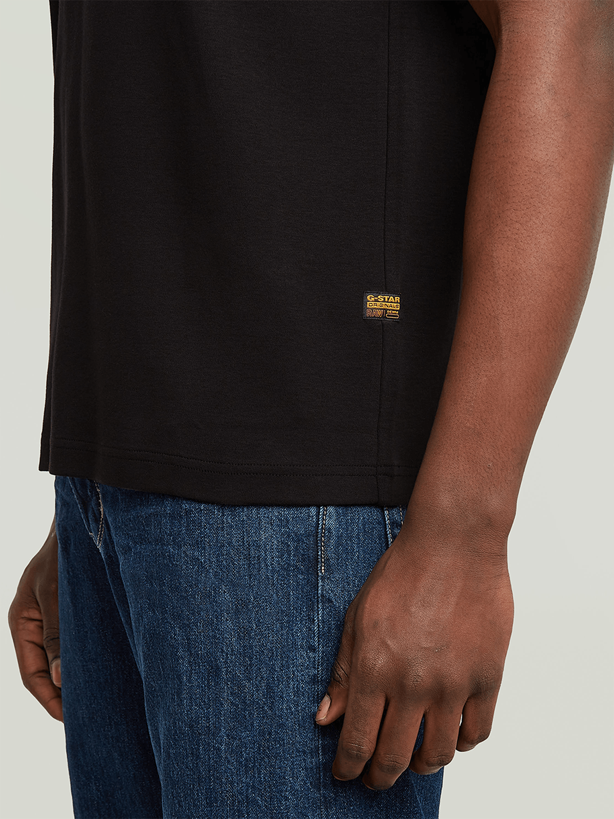 G-Star Raw Mens Script T-Shirt In Dark Black