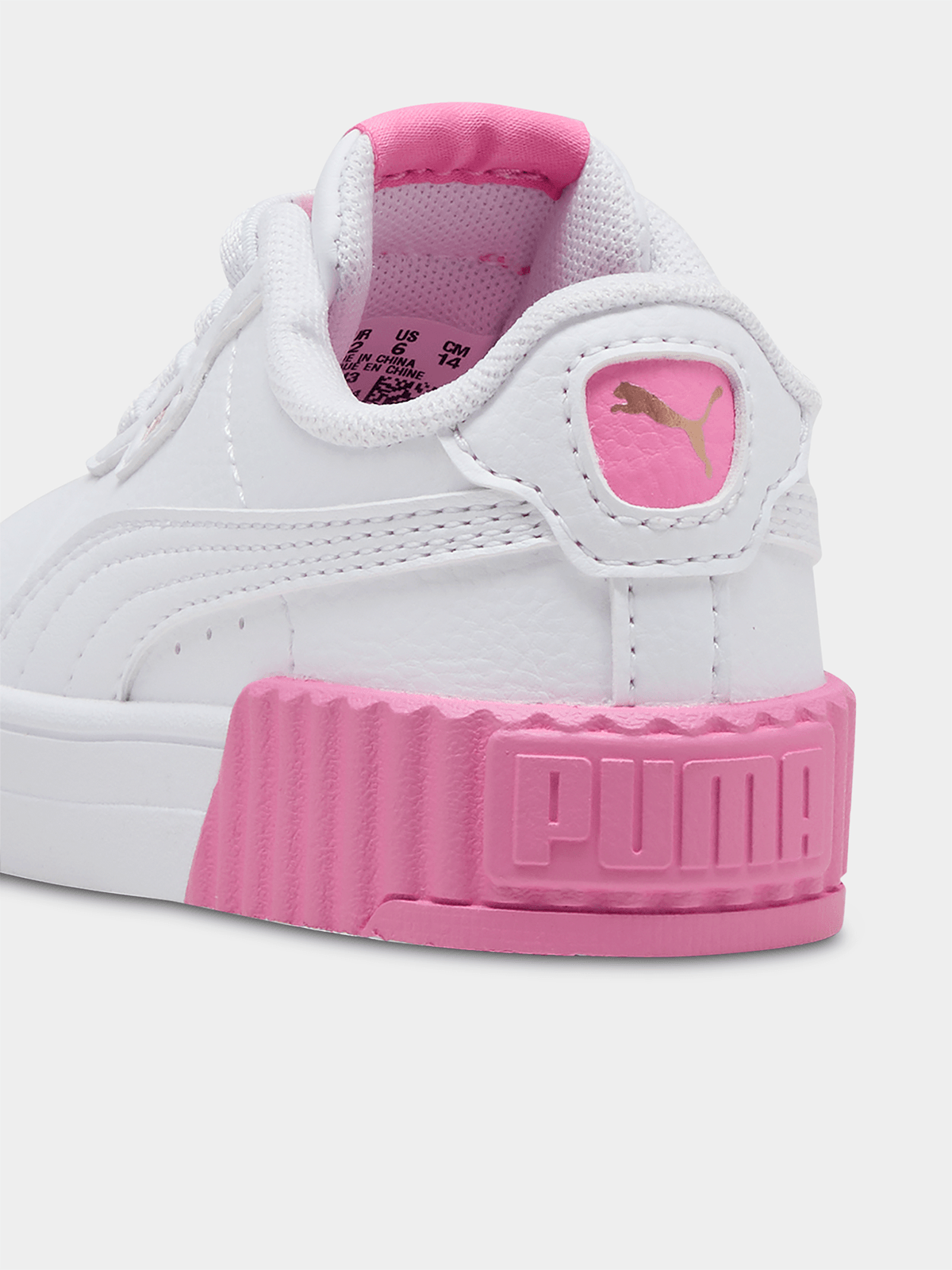 Puma Girls Carina 3.0 Jr Shoes White & Sweet Pink