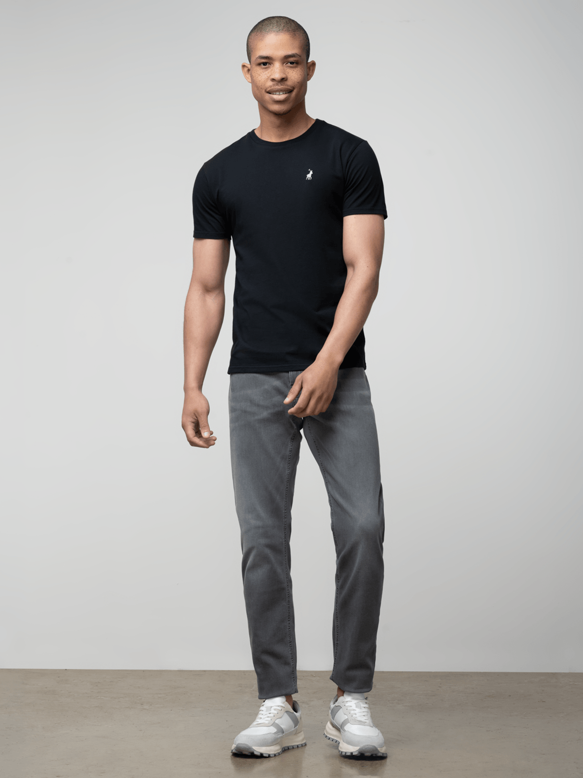 Polo Mens Crew Neck T-Shirts In Black