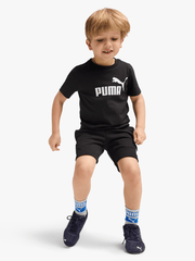 Puma Kids Black Ess No.1 Logo Tee