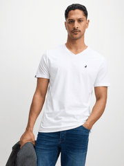 Polo Mens Vneck Tshirt  White