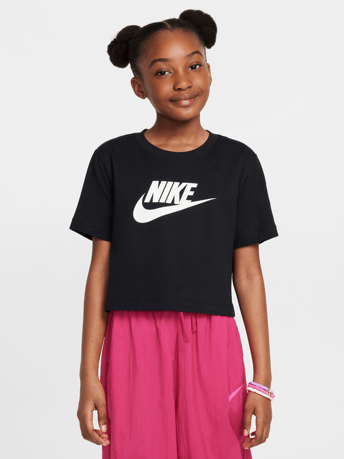 Nike Girls Hbr Club Boxy T-Shirt In Black
