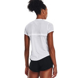 Under Armour Womens Streaker Short Sleeves T-Shirt In White