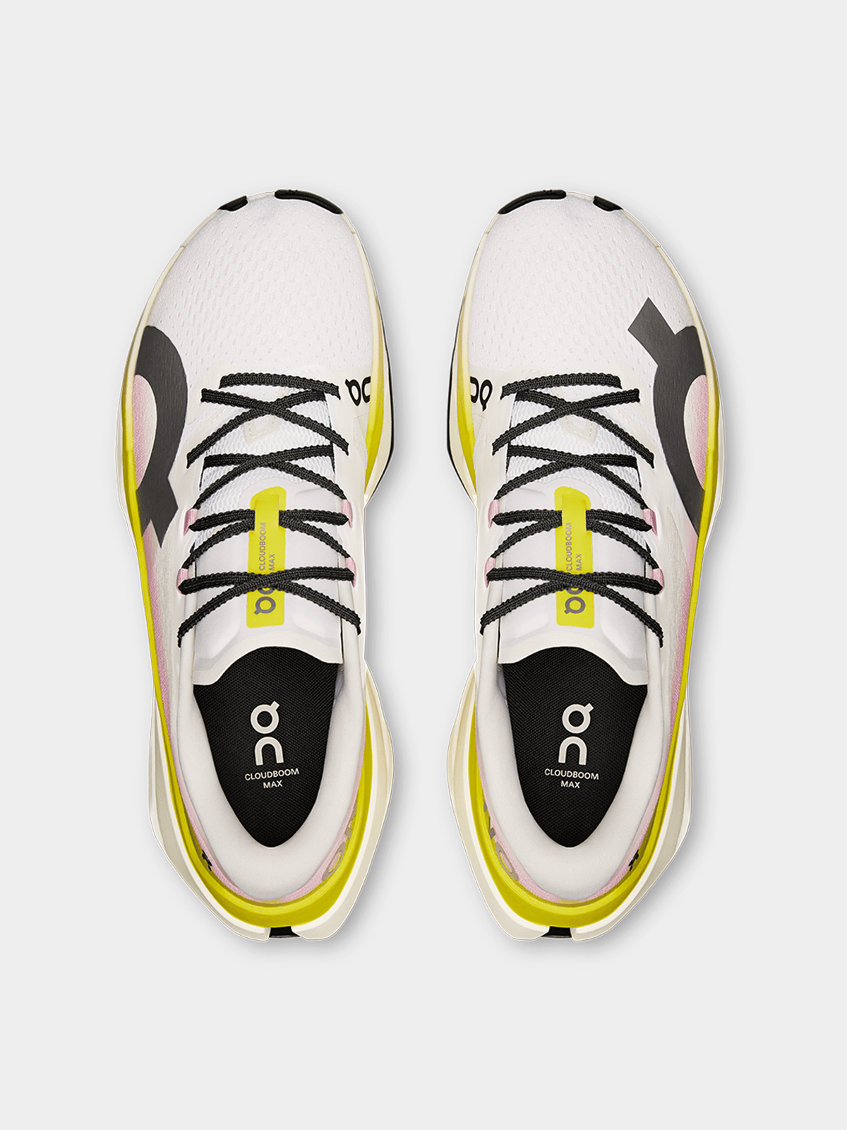 On Cloud Mens Cloudboom Max Lime/Rasberry Running Shoes