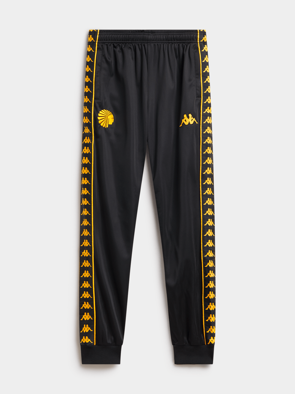 Kaizer Chiefs Kappa Banda Rastoria Mens Track Pants In Black
