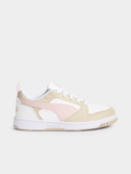 Puma Kids Rebound V6 Low Shoes In Dusky Mauve