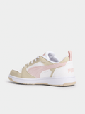Puma Kids Rebound V6 Low Shoes In Dusky Mauve