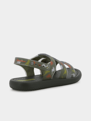 Ipanema Boys Go Style Sandals In Green & Orange