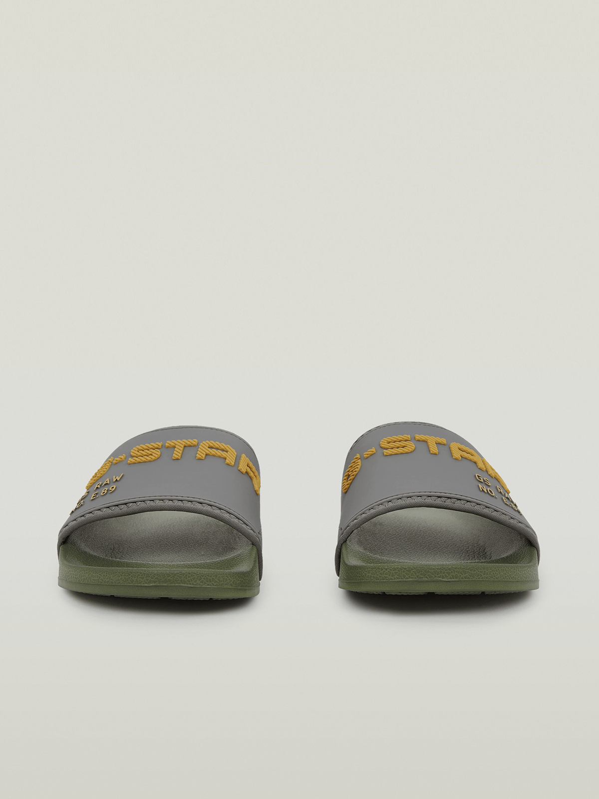 G-Star Raw Mens Cart Slides In Olive Grey