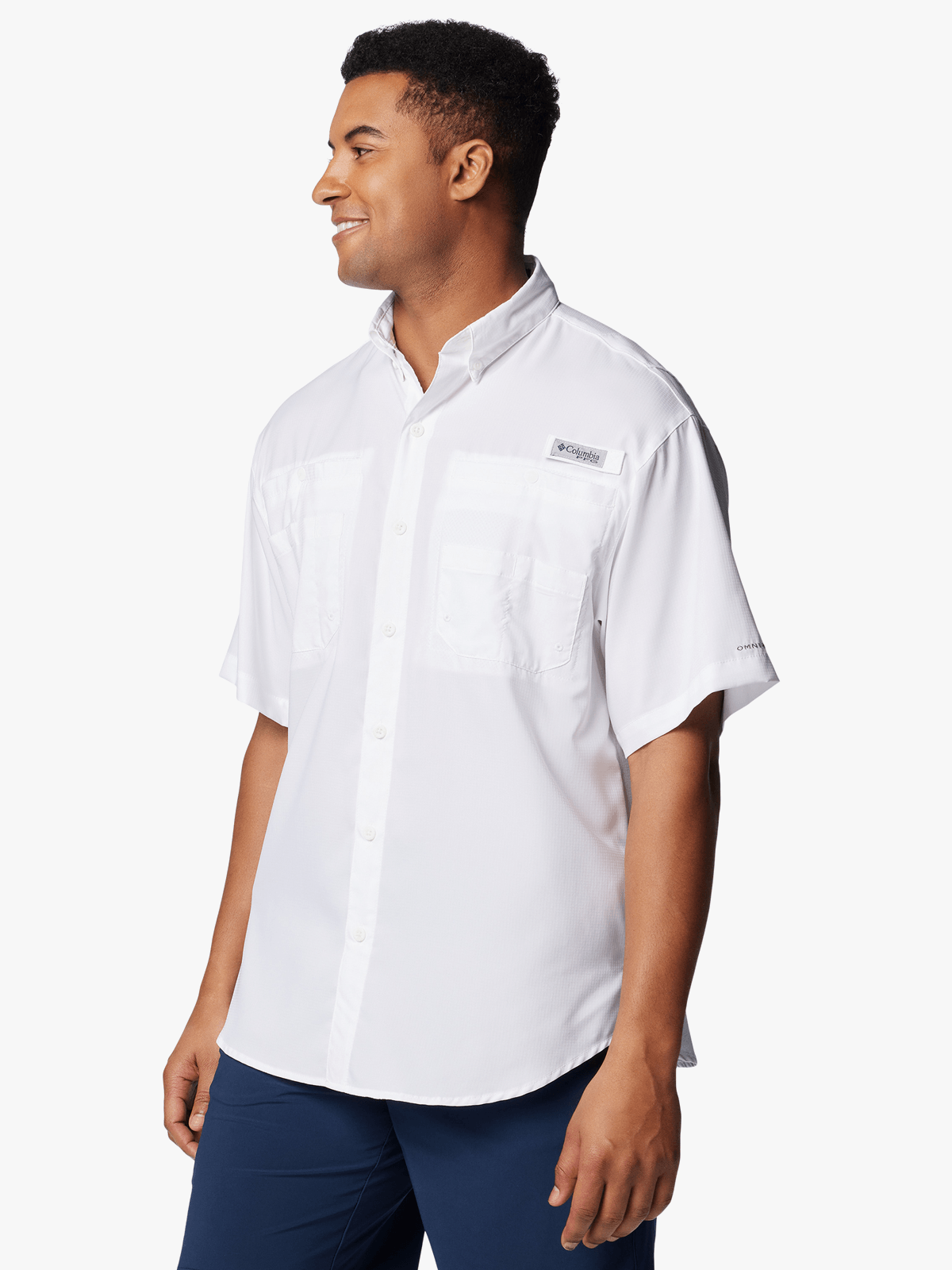 Columbia Mens Tamiami Ii Shirt In White