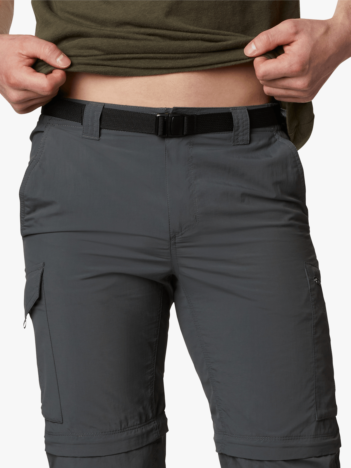 Columbia Mens Silver Ridge Convertible Pants In Grey