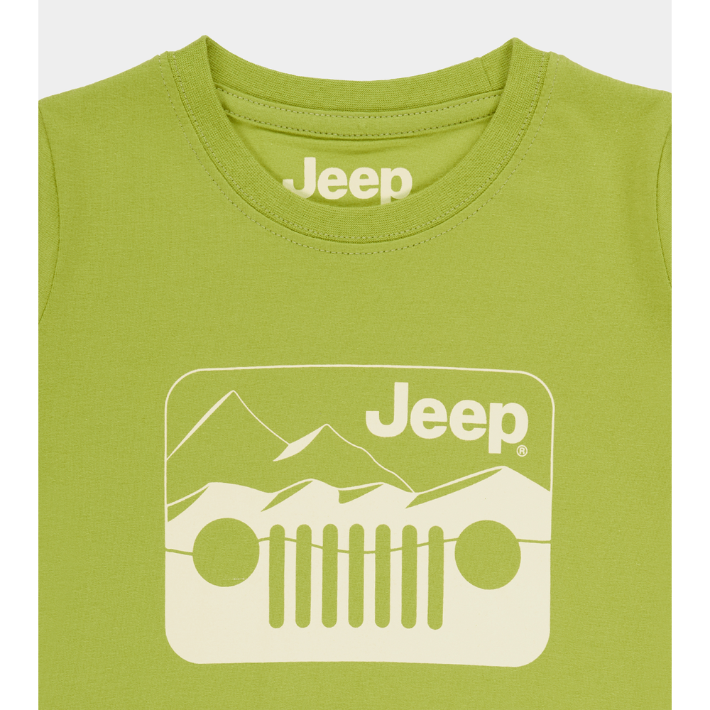Jeep Boys Icon Grille Short Sleeves T-Shirt In Green