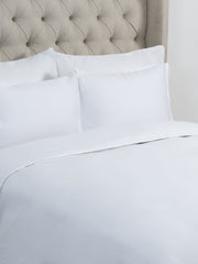 Tensel Silky Cotton 300T Duvet Covers In White