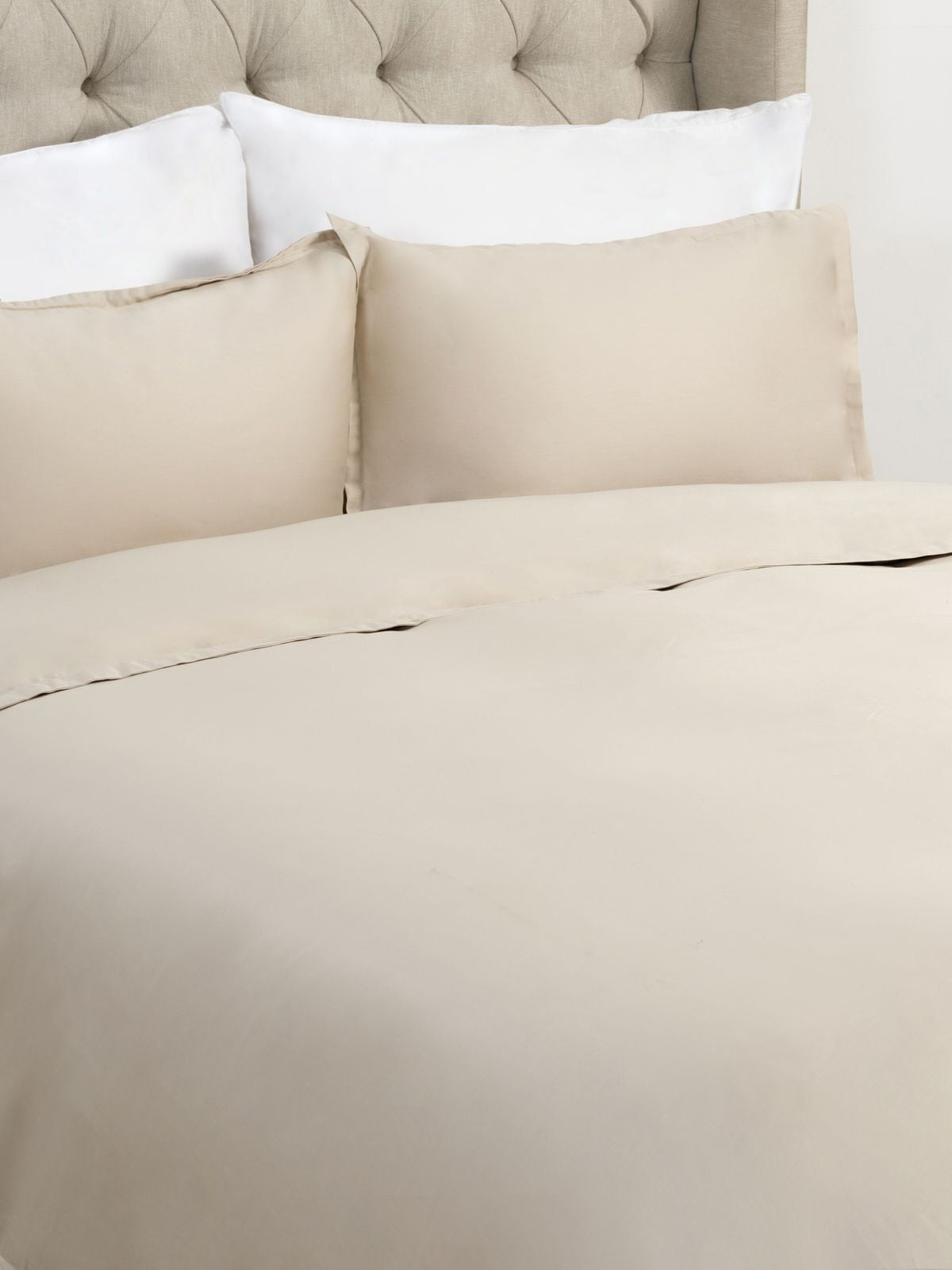 Tensel Silky Cotton 300T Duvet Covers In Pearl