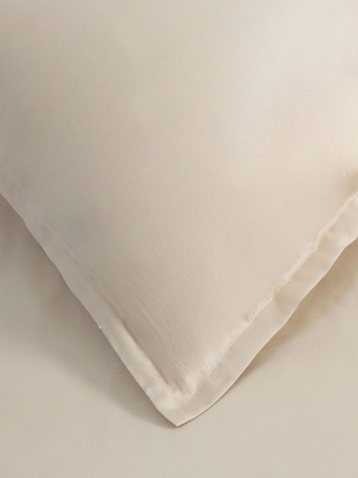 Tensel Silky Cotton 300T Duvet Covers In Pearl