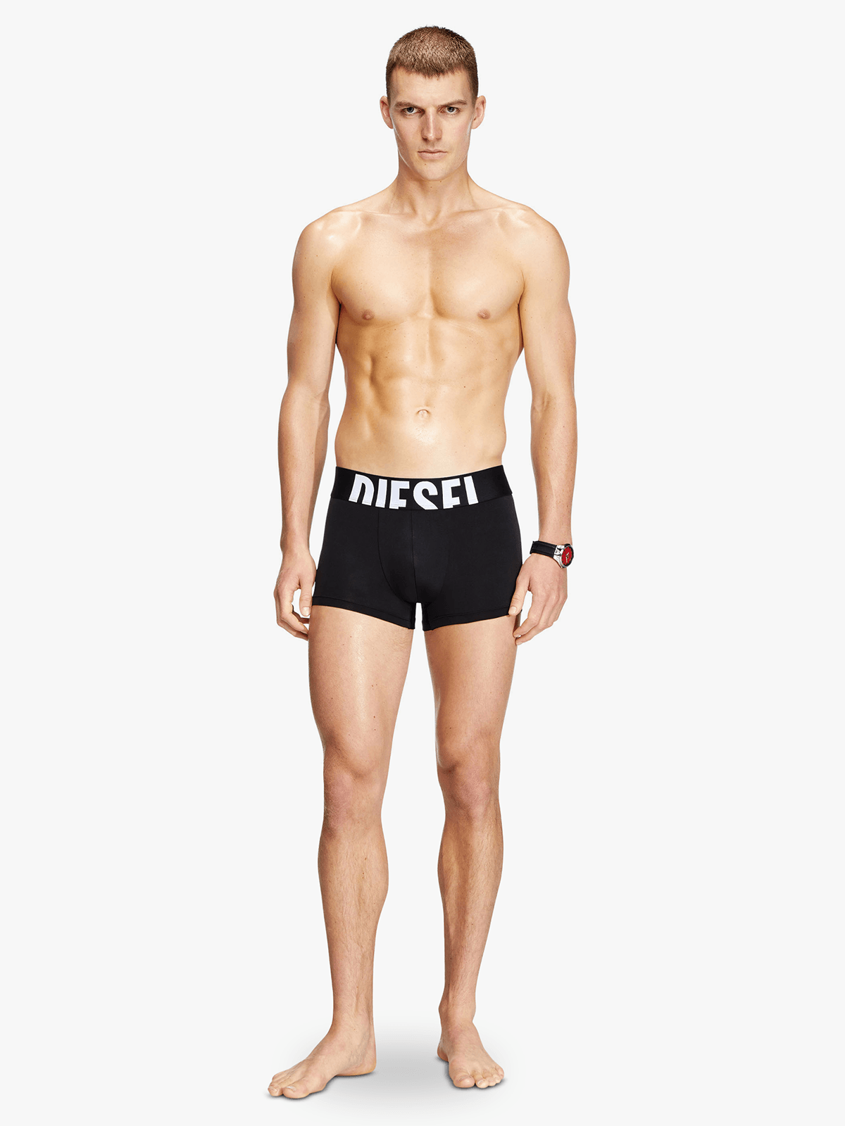 Diesel Mens Umbx-Damien 3 Pack Underwears In Black