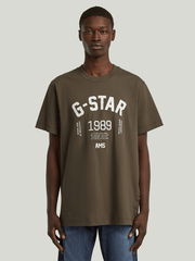 G-Star Raw 89 Back T-Shirts In Green