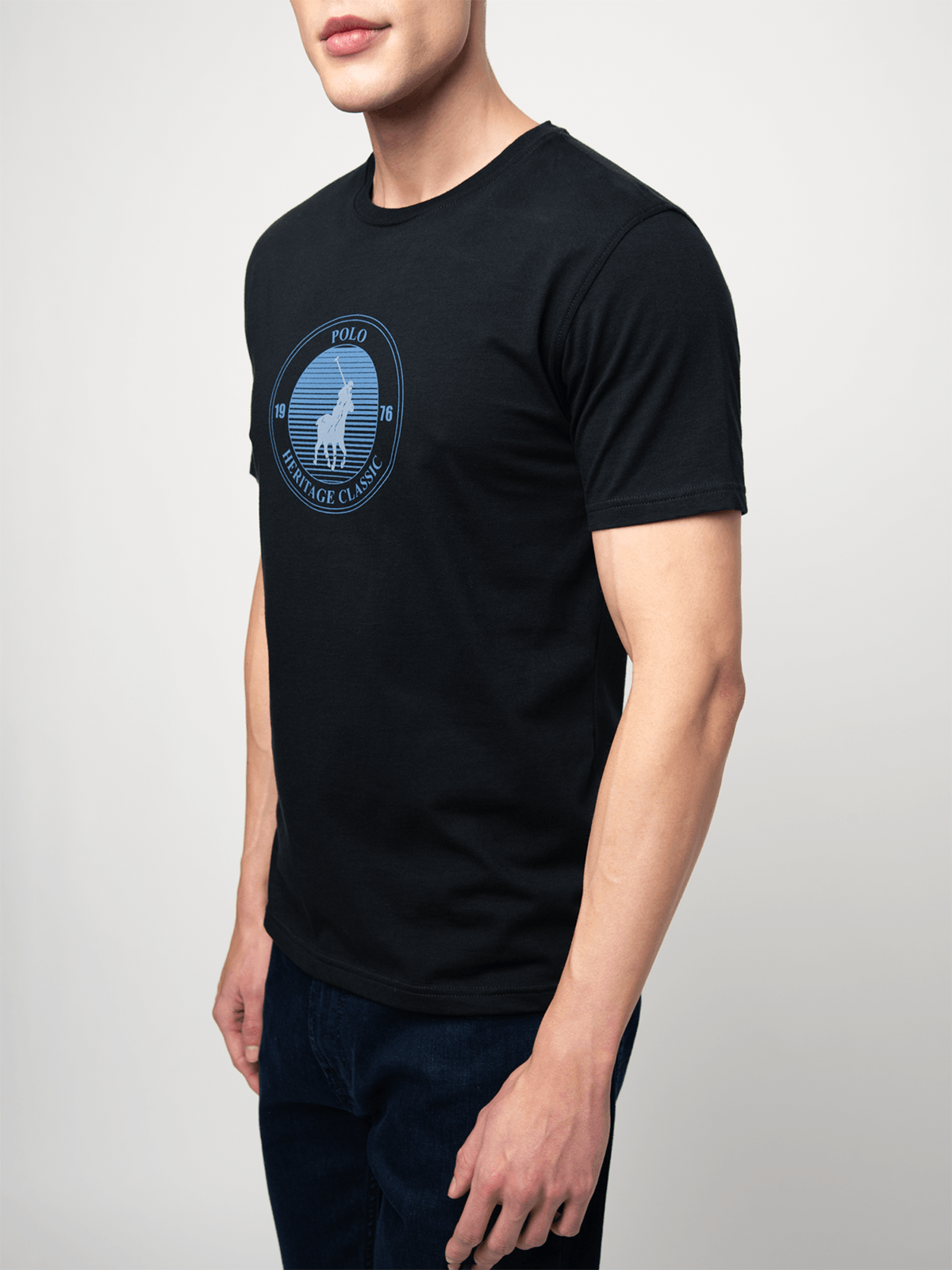 Polo Mens HD Print T-Shirt In Navy