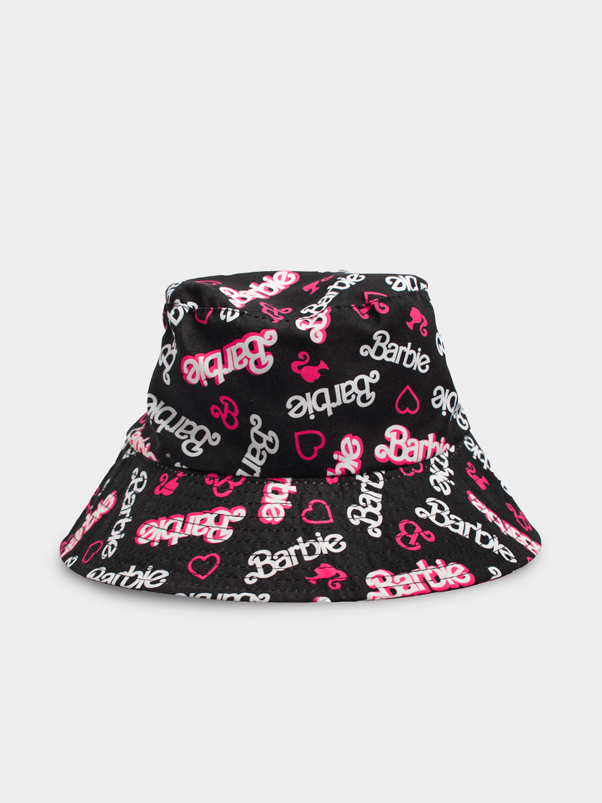 Character Group Girls Barbie Tween Bucket Hat In Black Multi