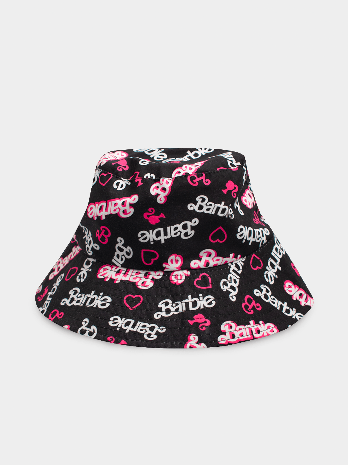 Character Group Girls Barbie Tween Bucket Hat In Black Multi
