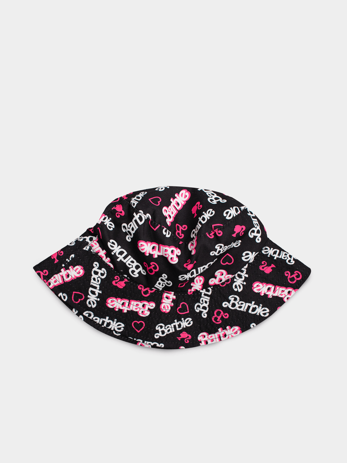 Character Group Girls Barbie Tween Bucket Hat In Black Multi