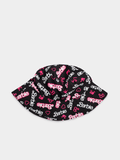 Character Group Girls Barbie Tween Bucket Hat In Black Multi