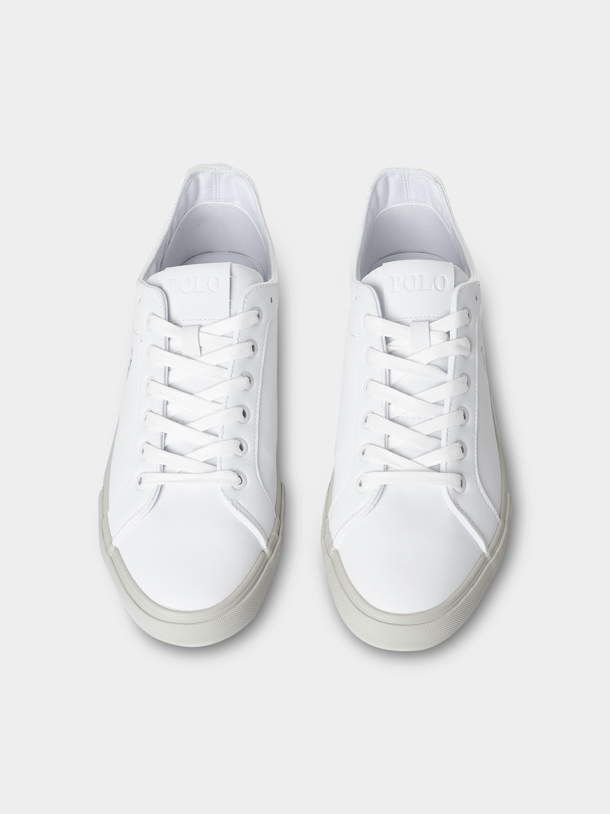 Polo Mens Basic PU Sneakers In White