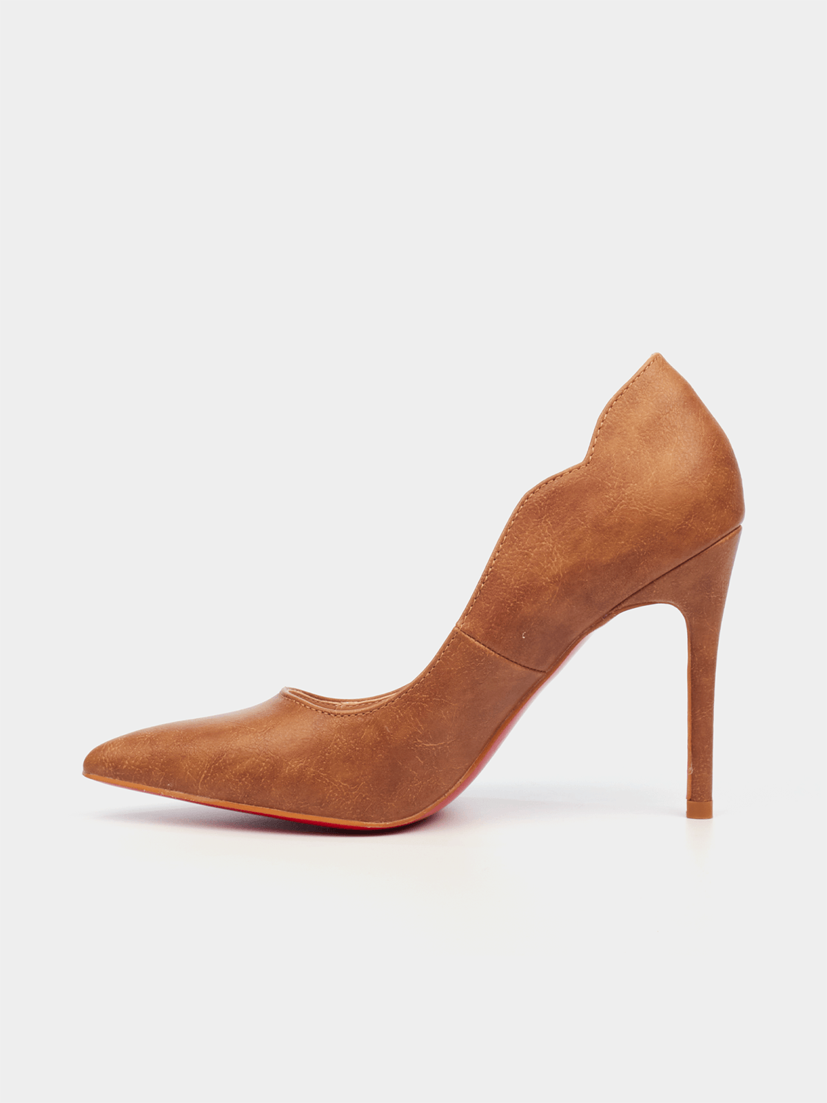 Miss Black Ladies Lola 58 Heels In Tan