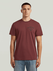 G-Star Raw Mens Studio Arms T-Shirt In Port Red