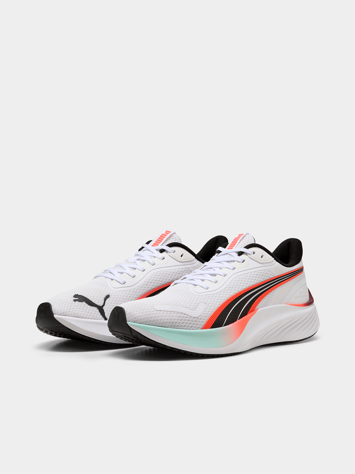 Puma Mens Pounce Lite Sneakers In White Multi