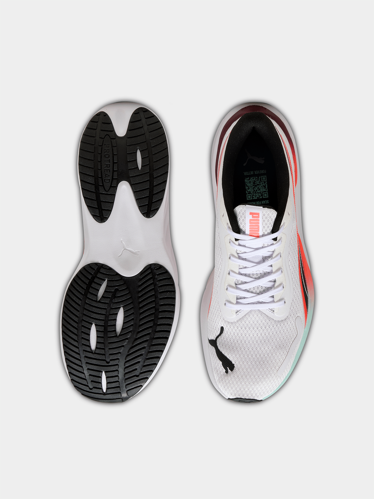 Puma Mens Pounce Lite Sneakers In White Multi
