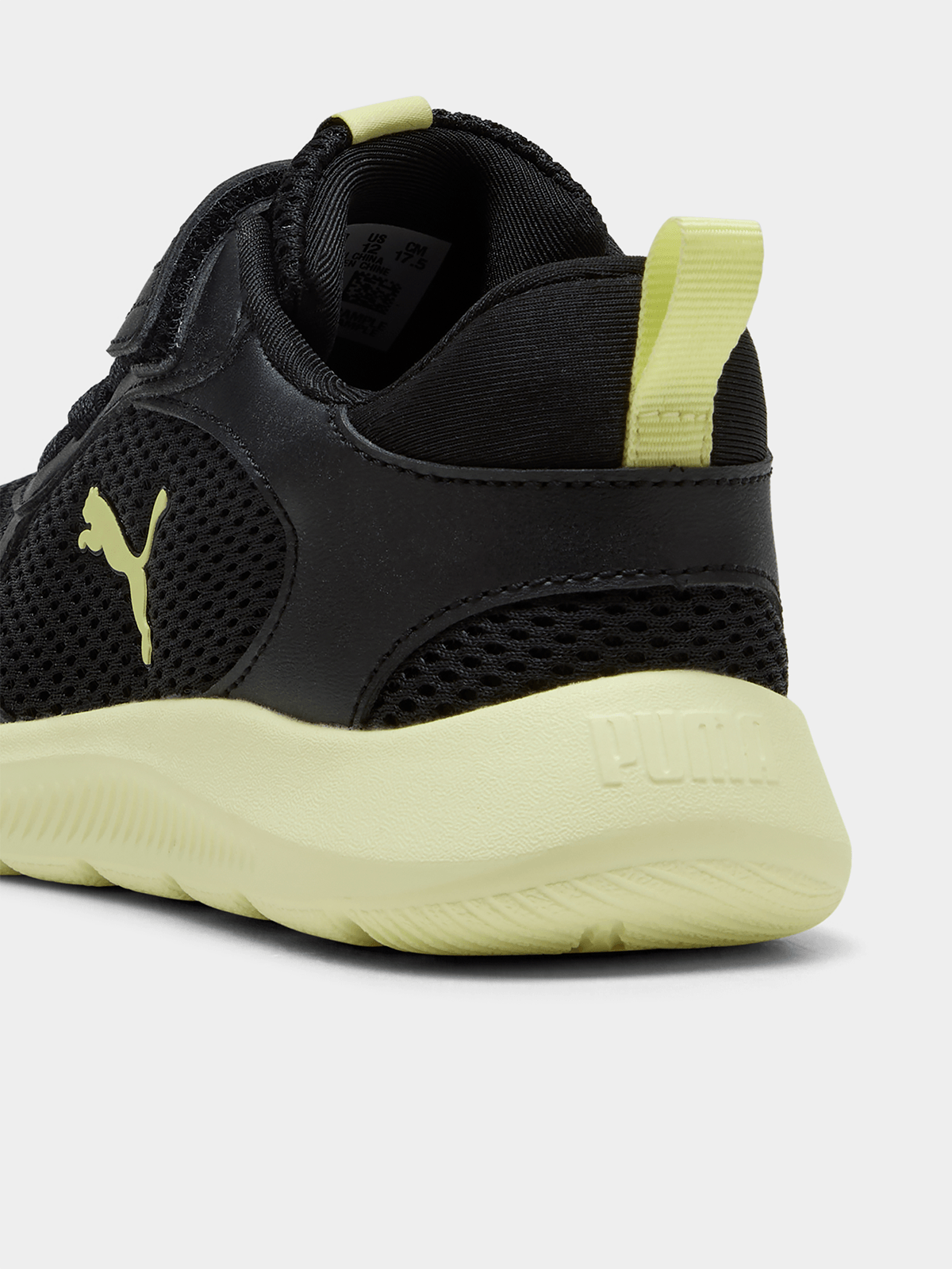 Puma Boys Fun Racer 2 Ac+ Shoes In Black & Yellow