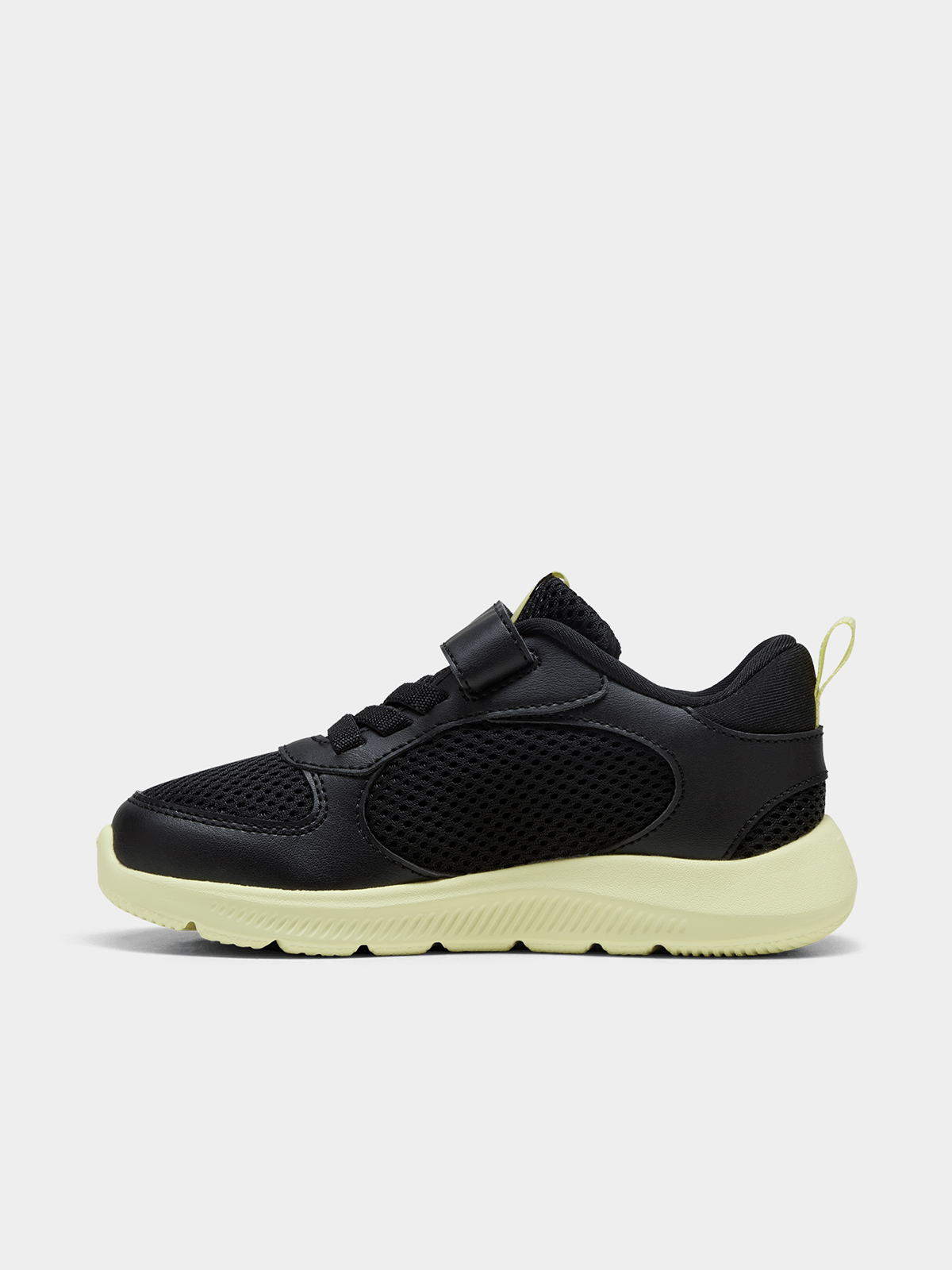 Puma Boys Fun Racer 2 Ac+ Shoes In Black & Yellow
