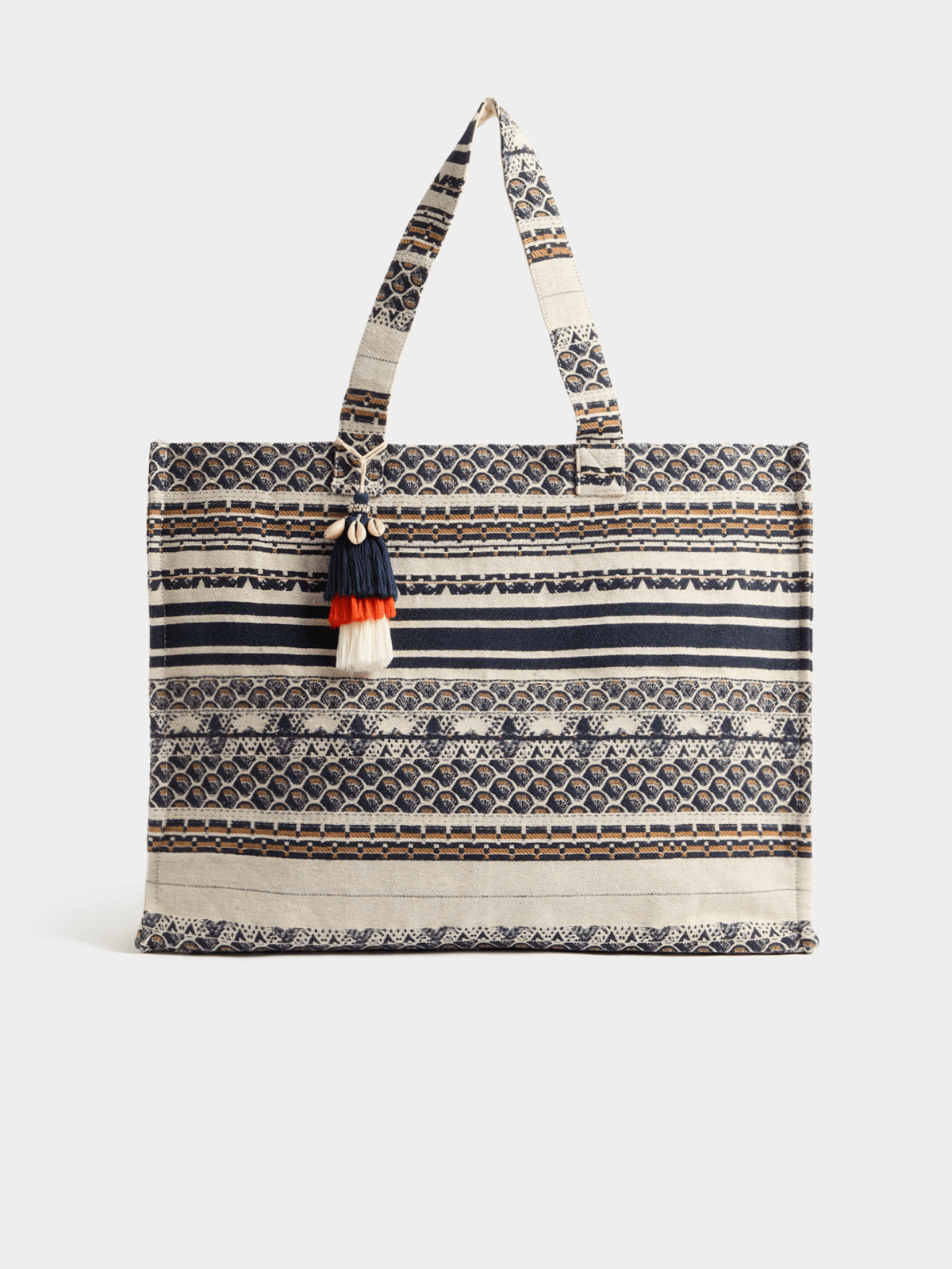 Izabel London Extra Large Beach Bag In Navy