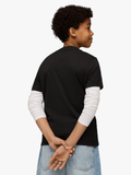 Puma Boys Graphic Box T-Shirt In Black