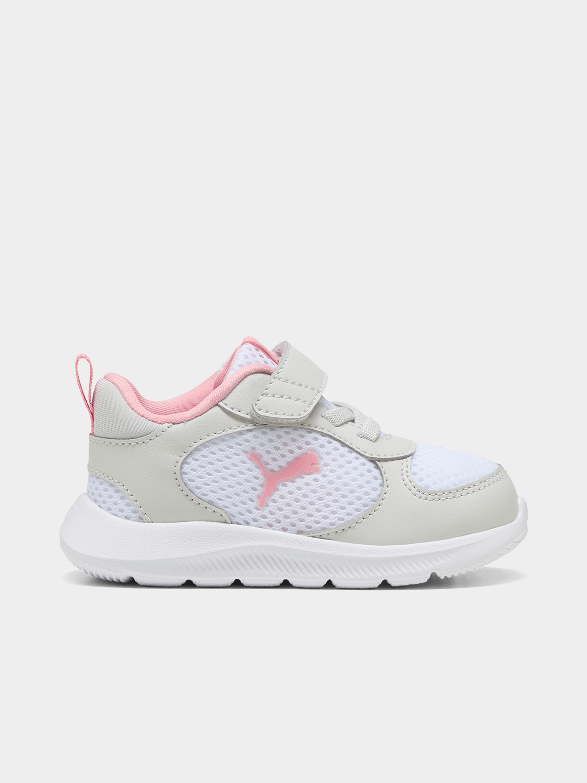Puma Girls Fun Racer 2 Ac+ Inf Shoes In White & Pink