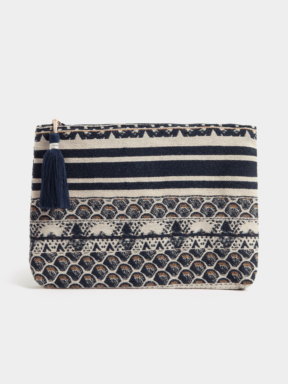 Izabel London Small Make-Up Clutch Bag In Navy